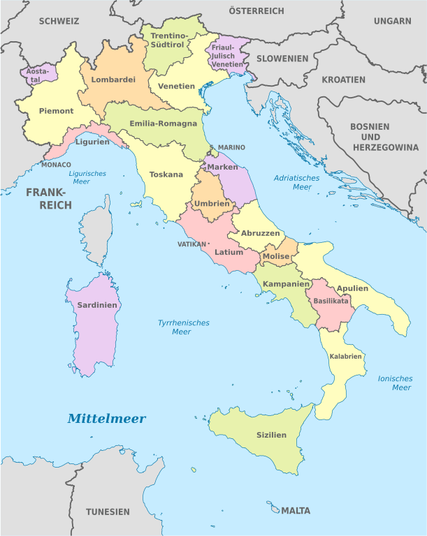 Weinregionen Italien