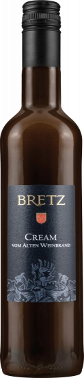 Bretz Cream-Likör vom alten Weinbrand 0,5l